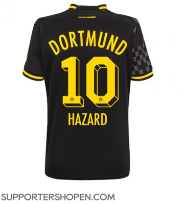 Borussia Dortmund Thorgan Hazard #10 Borta Matchtröja Dam 2022-23 Kortärmad